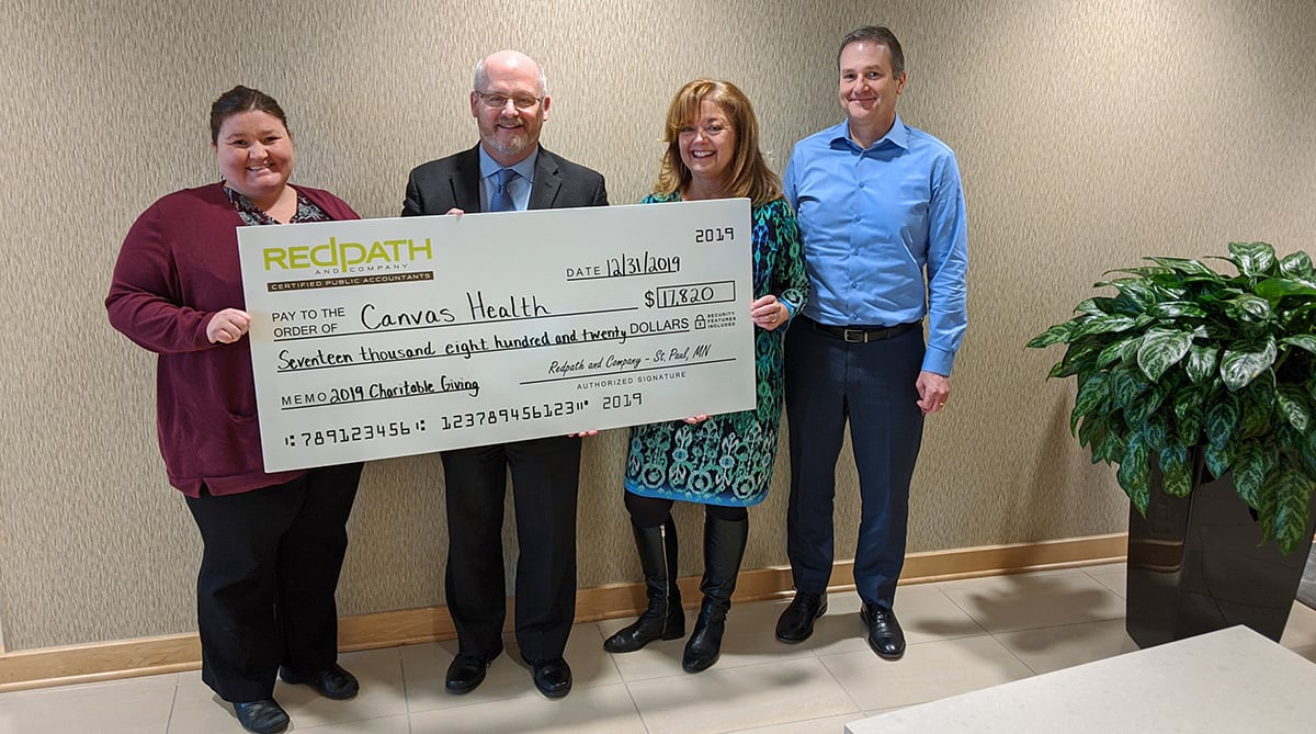 Redpath and Company Donates to Canvas Health